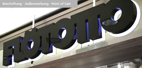 CI/CD, Point of Sale, Design Leuchtwerbung